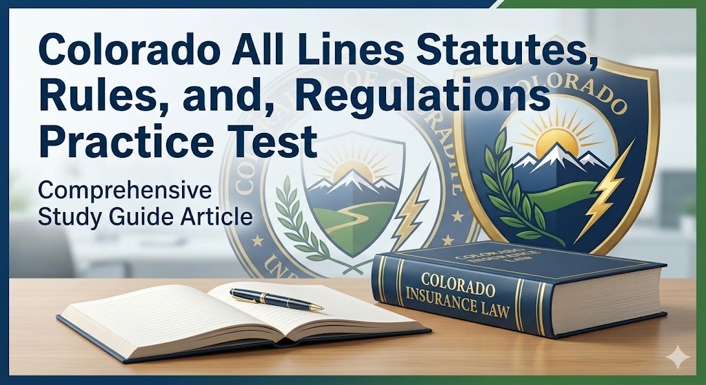 Colorado All Lines Statutes, Rules, and Regulations Practice Test Banner