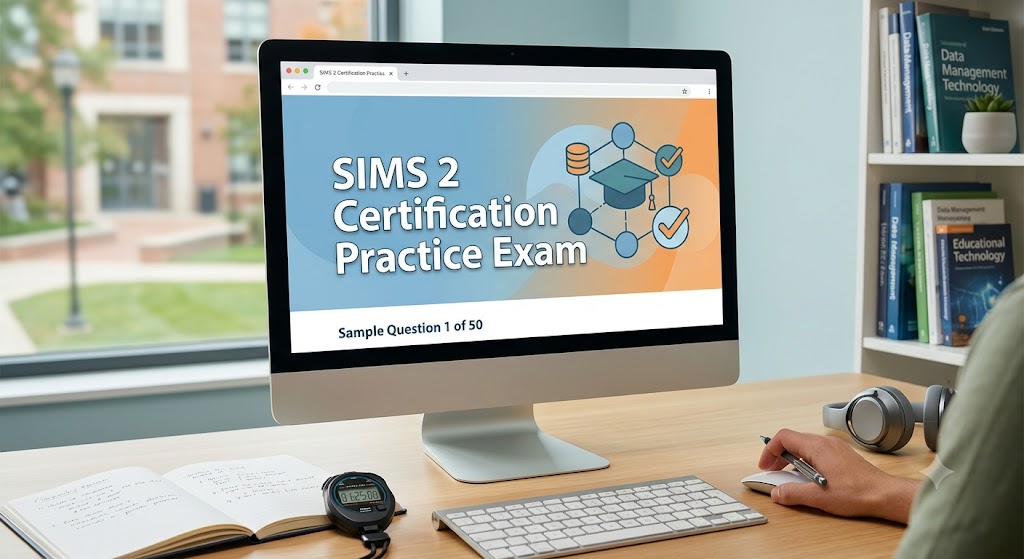 SIMS 2 Practice Exam Banner