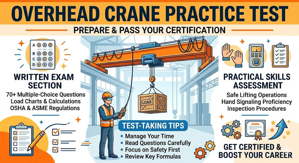 Overhead Crane Practice Test Banner