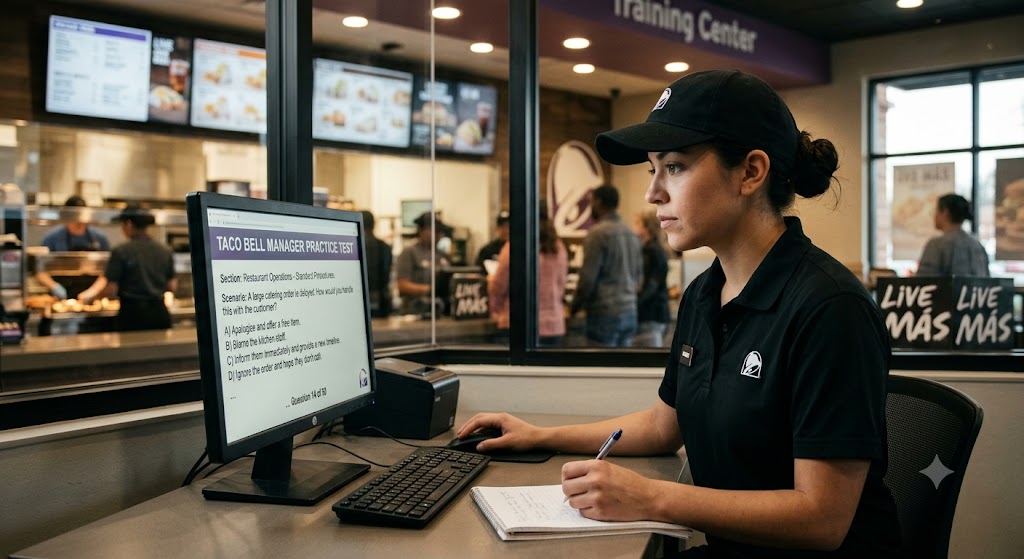 Taco Bell Manager Practice Test Banner