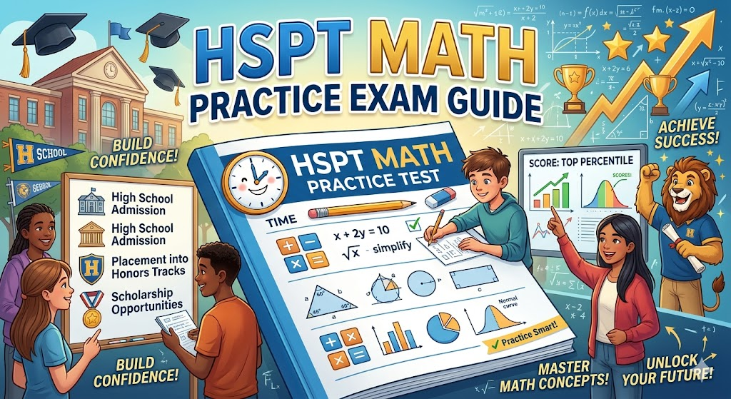 HSPT Math Practice Test Banner