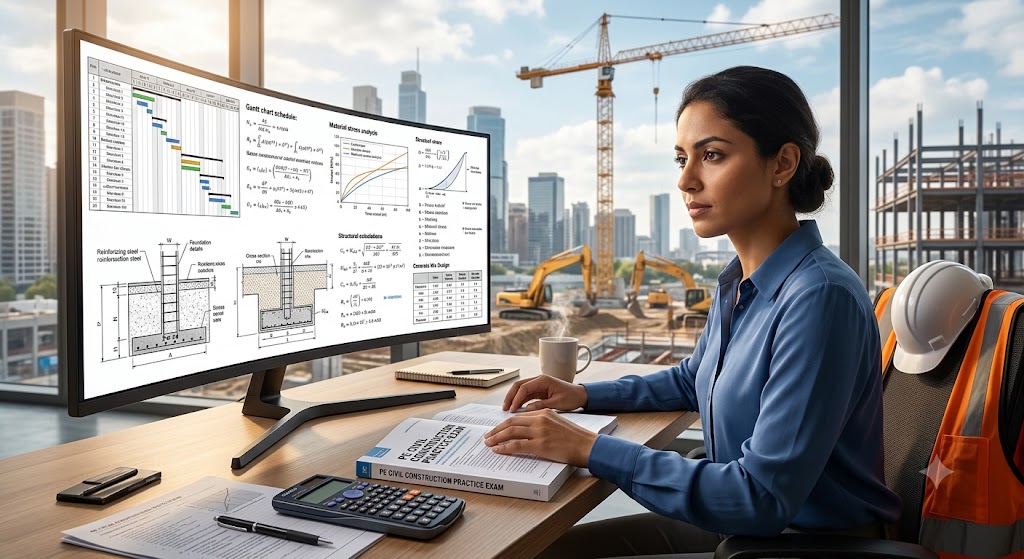 PE Civil Construction Practice Exam Banner