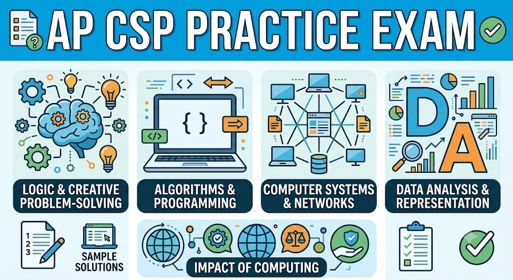 AP CSP Practice Test 2024 Questions Answers [PDF] Banner