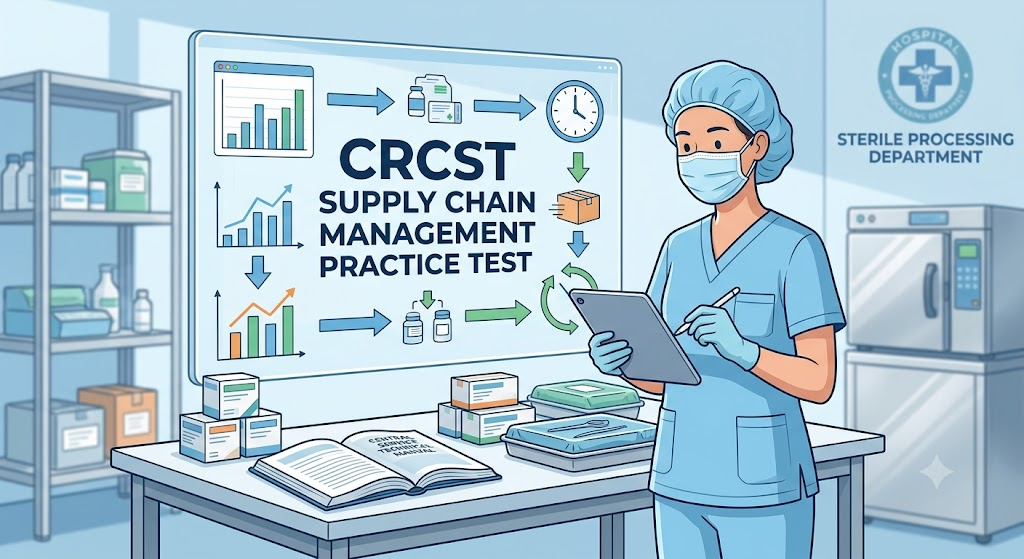 IAHCSMM CRCST Practice Test – Chapter 19 Supply Chain Management Within the Sterile Processing Department Banner