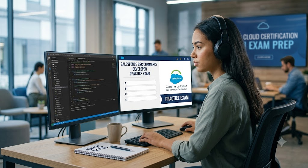 Salesforce Commerce Cloud (SFCC) Developer Certification Practice Exam Banner