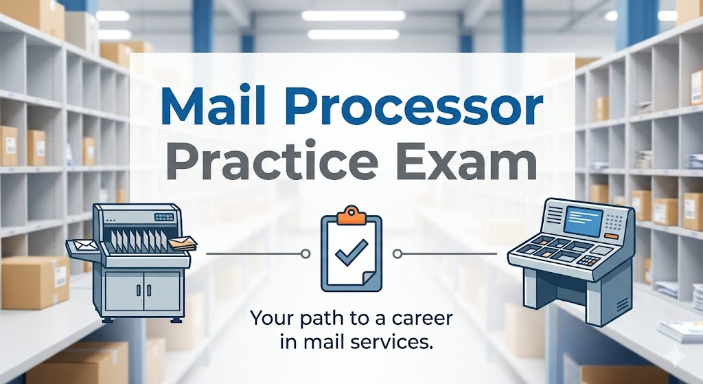 Mail Processor Practice Exam Banner