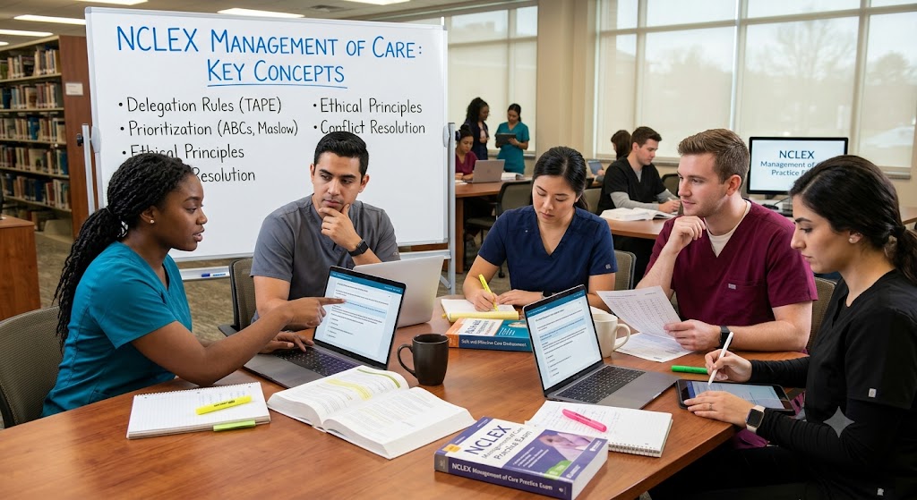 NCLEX Management of Care Questions and Answers [with Rationale] Banner