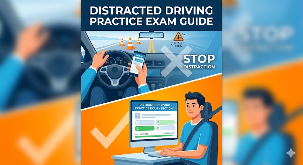 Distracted Driving Practice Test Banner