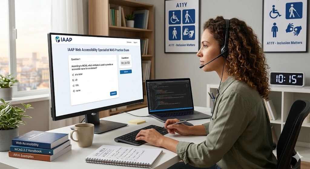 IAAP Web Accessibility Specialist (WAS) Practice Exam Banner