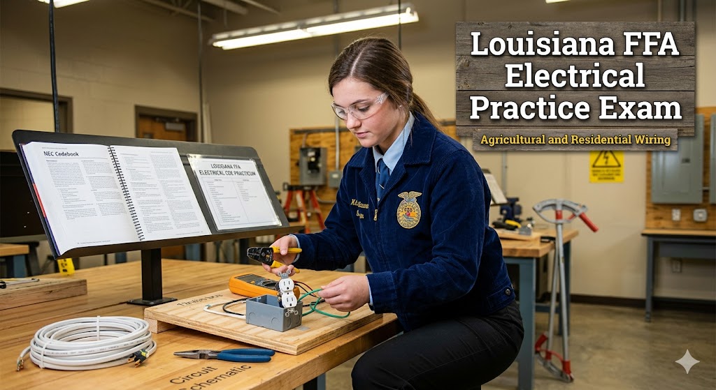 Louisiana FFA Electrical Practice Test Banner