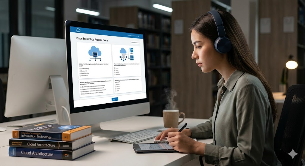 Cloud Technology Practice Exam Banner