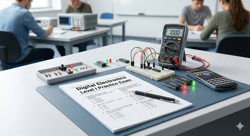 Digital Electronics Level I Practice Test Banner