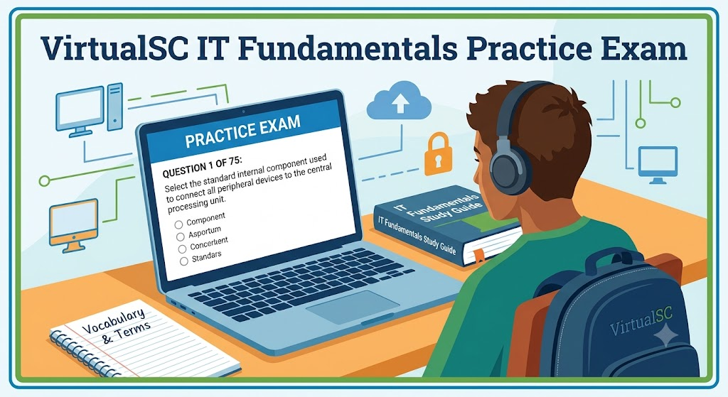 VirtualSC IT Fundamentals Practice Exam Banner