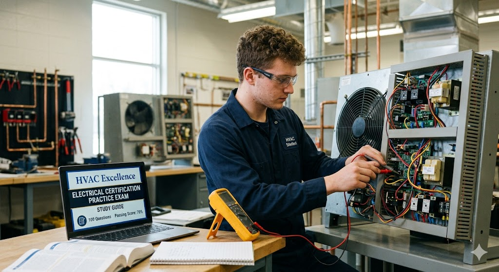 HVAC Excellence Electrical Certification Practice Exam Banner