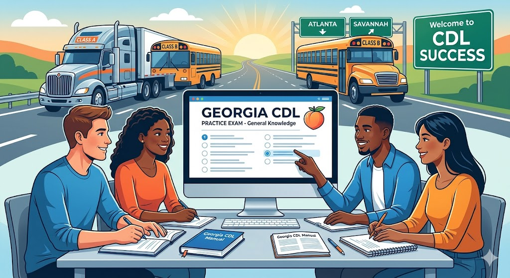 Georgia Commercial Driver License Practice Test Banner