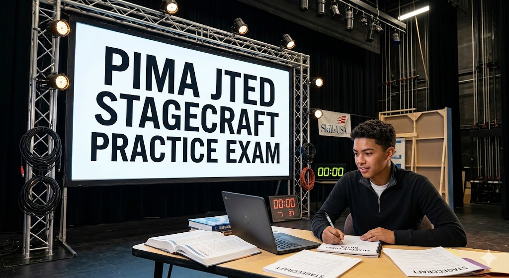 Pima JTED Stagecraft Practice Test Banner