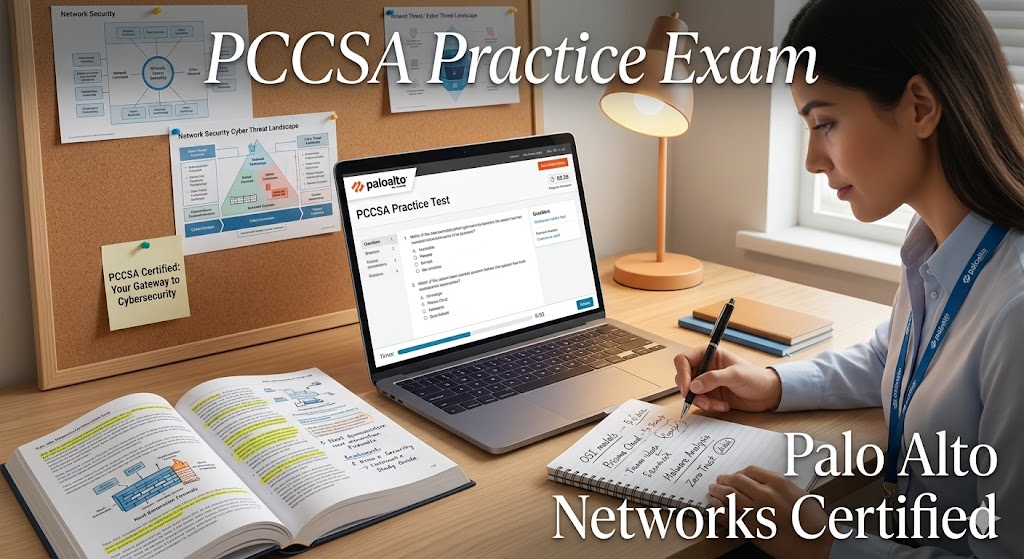 Palo Alto Networks Certified Cybersecurity Associate (PCCSA) Practice Test Banner