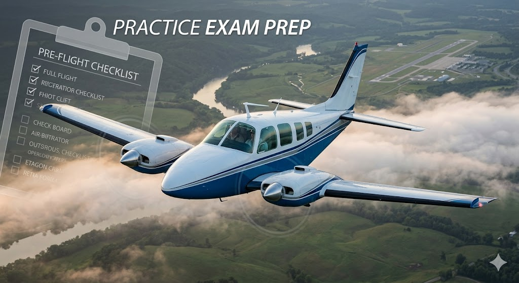 Beechcraft Travel Air BE‑95 Practice Test Banner