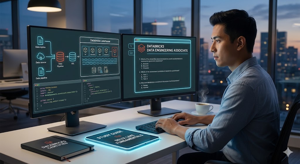 Data Engineering Associate with Databricks Practice Exam Banner