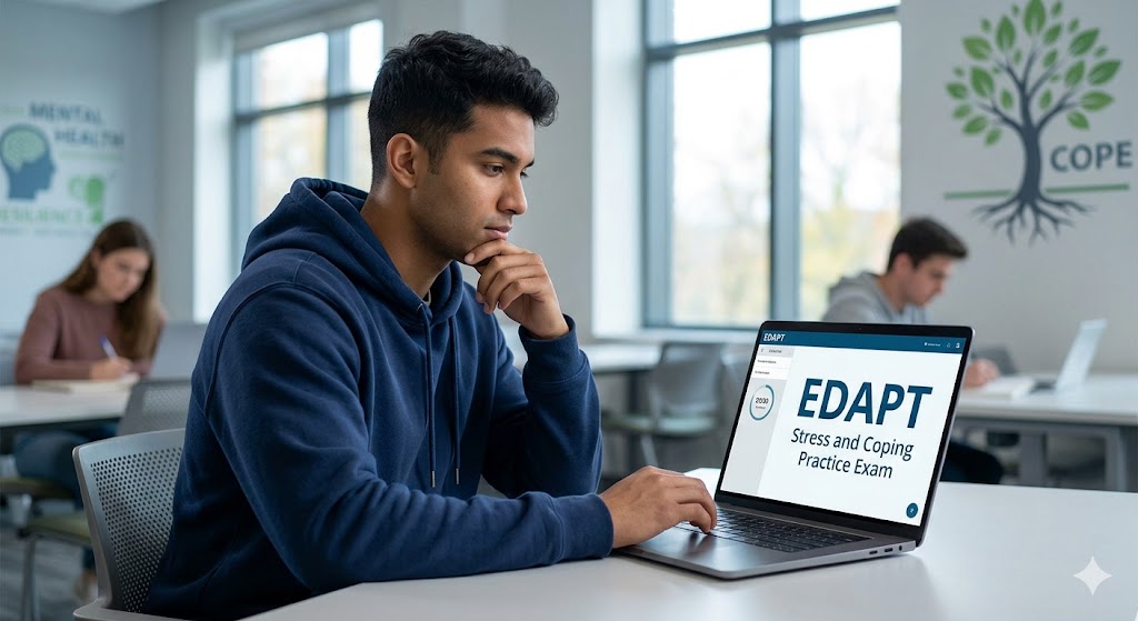 EDAPT Stress and Coping Practice Exam Banner