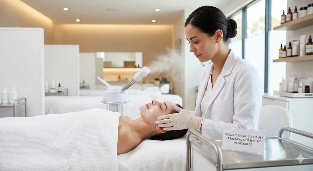 Facial Specialist Practice Exam Banner