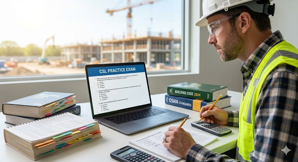 Construction Supervisor License Practice Exam Banner