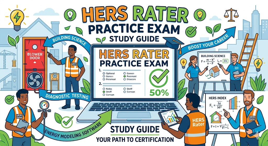 Home Energy Rating System (HERS) Rater Practice Exam Banner