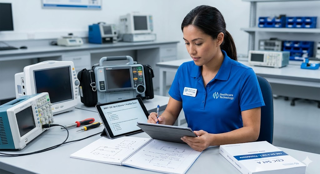Biomedical Equipment Technician (BMET) CDC Set A Volume 1 Practice Exam Banner