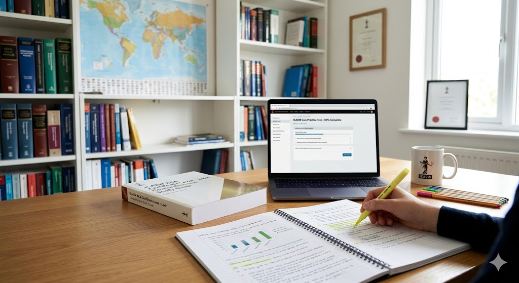ICAEW ACA Certificate Level – Law Practice Test Banner