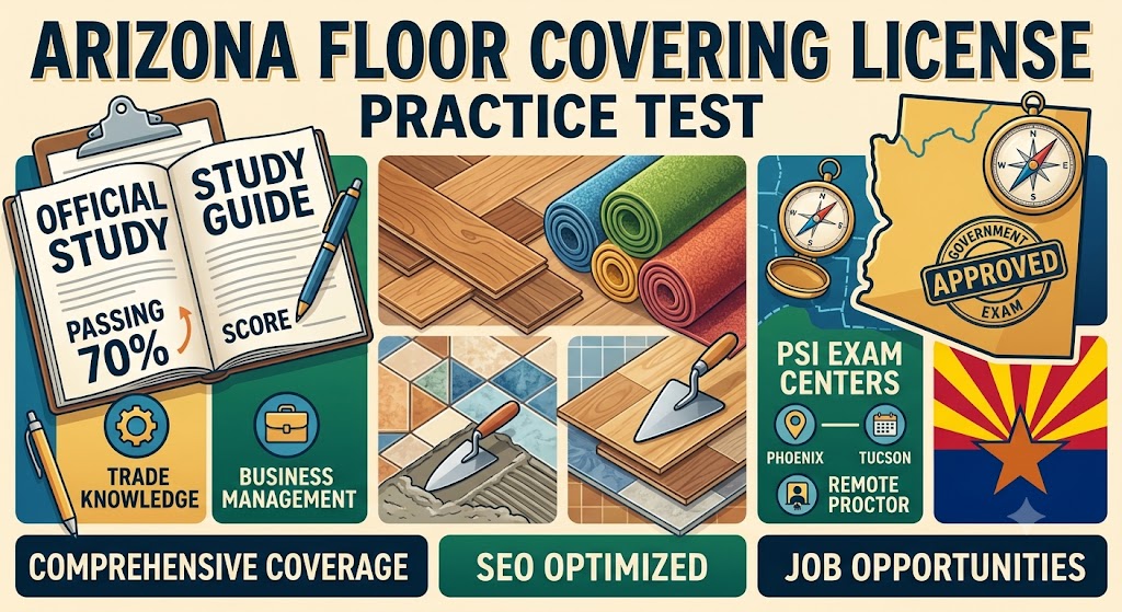 Arizona Floor Covering Contractors License Practice Test Banner