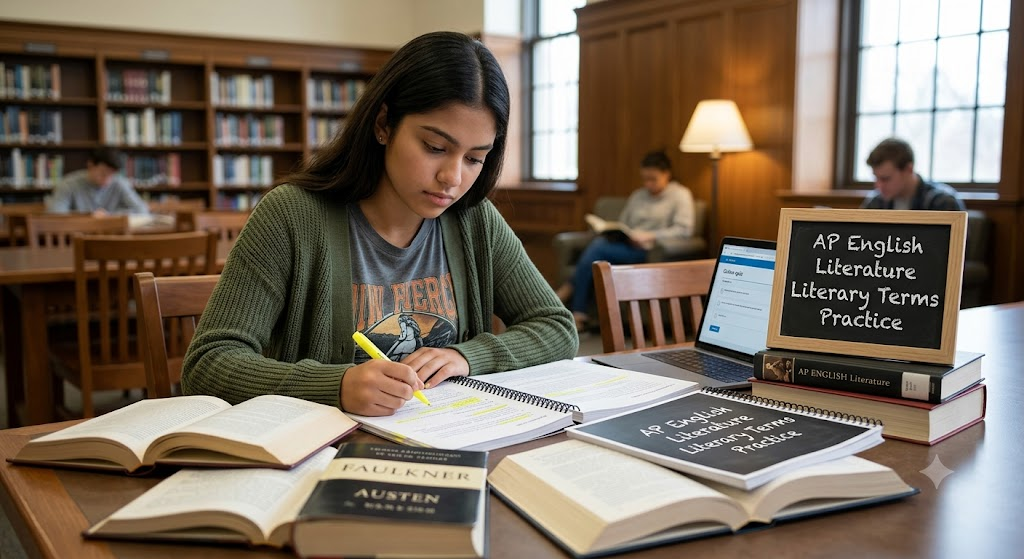 AP English Literature and Composition – Literary Terms Practice Test Banner