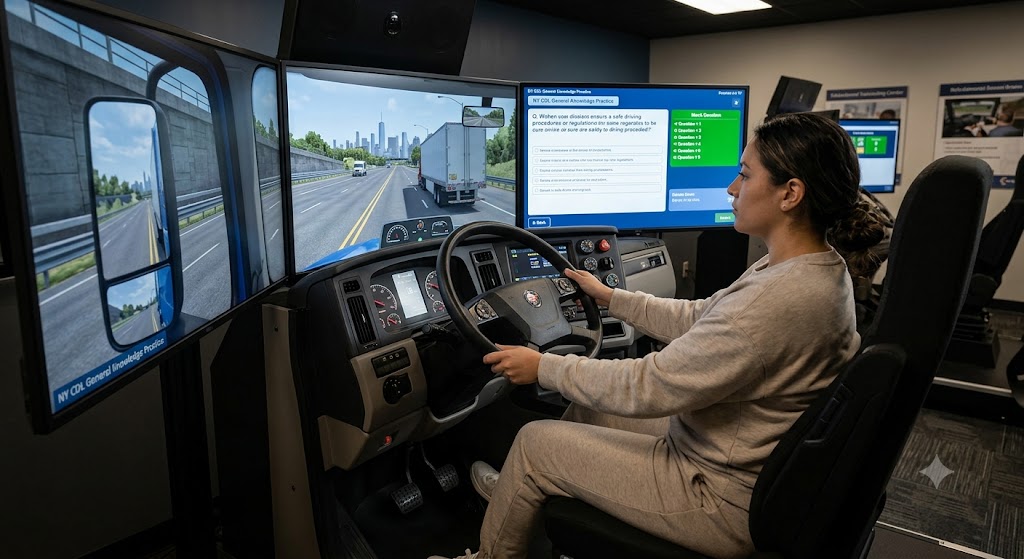 New York CDL General Knowledge Test Simulator Banner