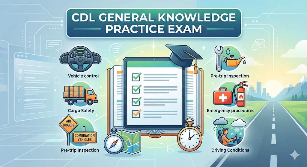 CDL General Knowledge Practice Exam Banner
