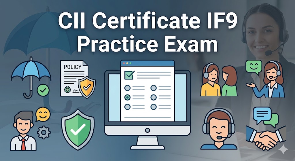 CII Certificate in Insurance - Customer Service in Insurance (IF9) Practice Test Banner