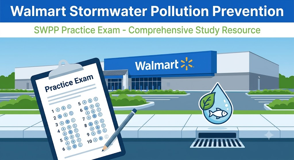 Walmart Stormwater Pollution Prevention (SWPP) Practice Test Banner