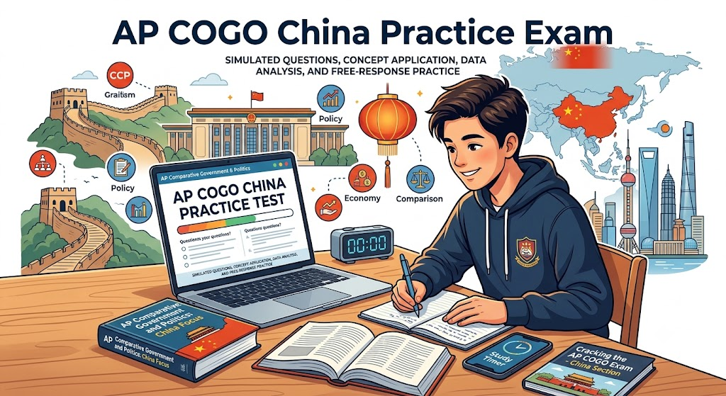 AP Comparative Government (AP COGO) China Practice Test Banner