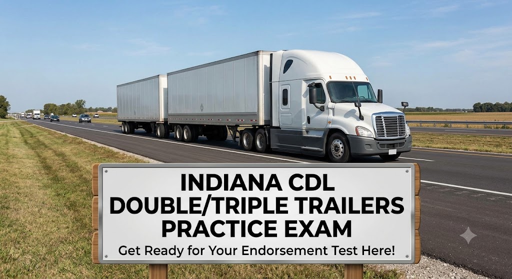 Indiana CDL Double/Triple Trailers Practice Test Banner