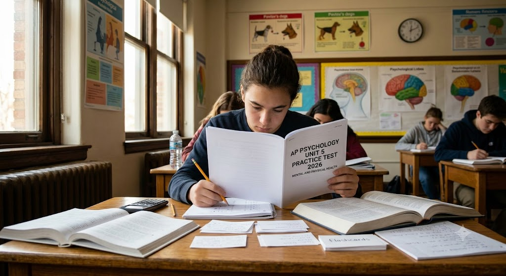 AP Psychology UNIT 5 Practice Test 2026 Mental and Physical Health Banner