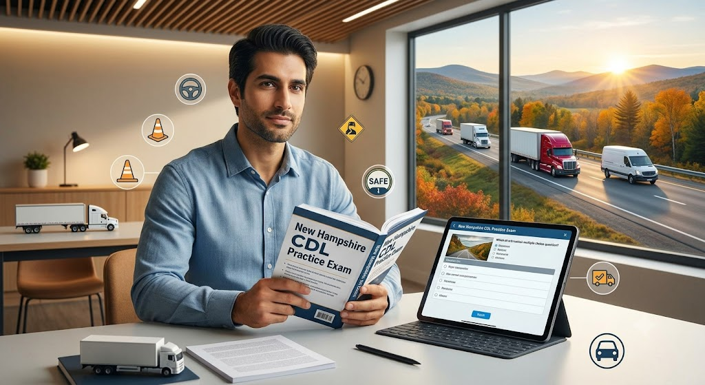 New Hampshire CDL Practice Test Banner