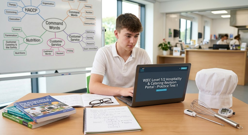 WJEC Hospitality & Catering Practice Test Banner