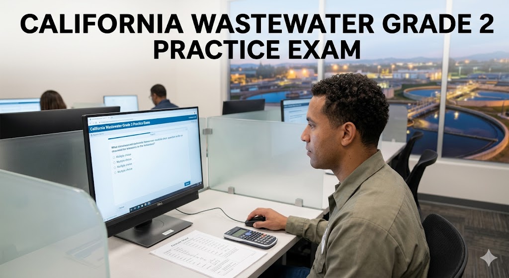 California WasteWater Treatment Operator Grade 2 Certification Practice Test Banner