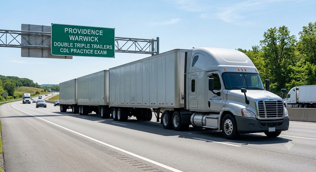 Rhode Island CDL Double/Triple Trailers Practice Test Banner