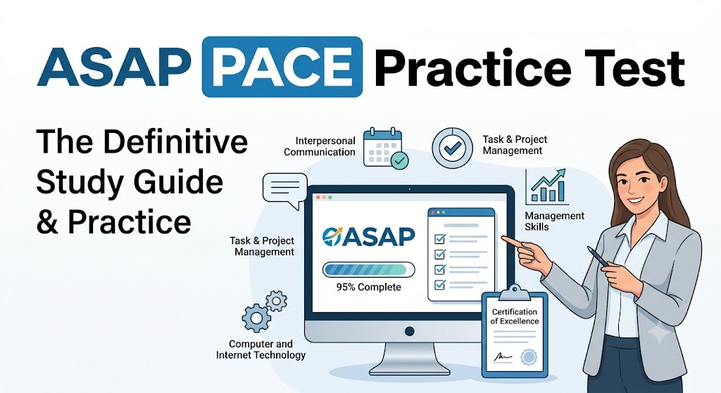 ASAP Professional Administrative Certification of Excellence (PACE) Practice Test Banner