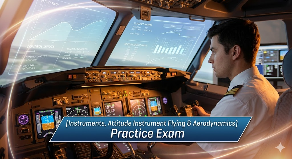 Instruments, Attitude Instrument Flying & Aerodynamics Practice Test Banner