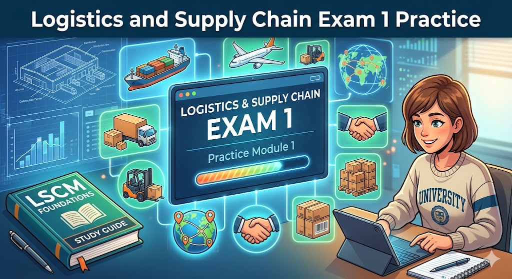 Logistics and Supply Chain Management Exam 1 Practice Banner