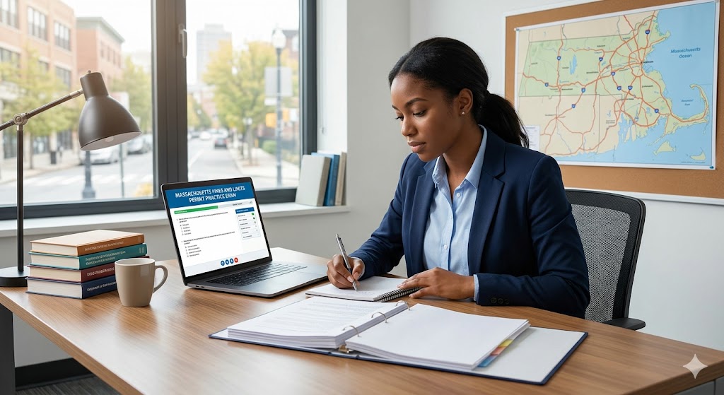 Massachusetts Fines and Limits Permit Practice Test Banner