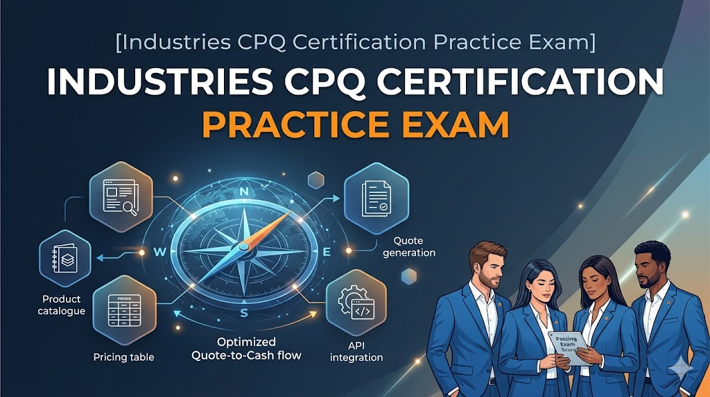 Industries CPQ Certification Practice Exam Banner