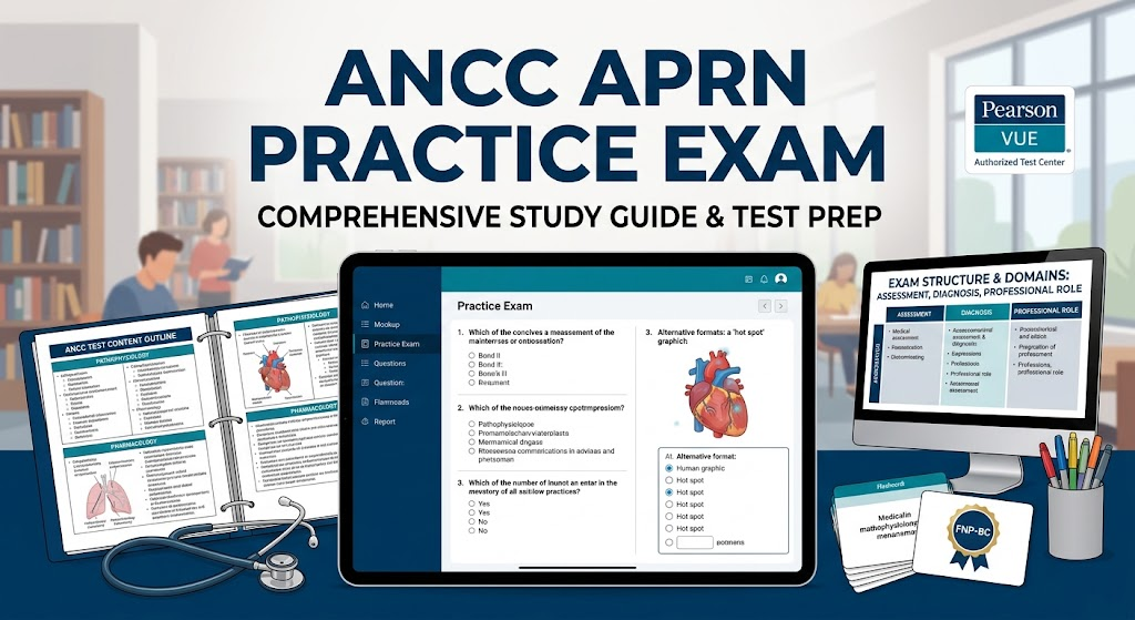 ANCC Advanced Practice Registered Nurse (APRN) Practice Exam Banner