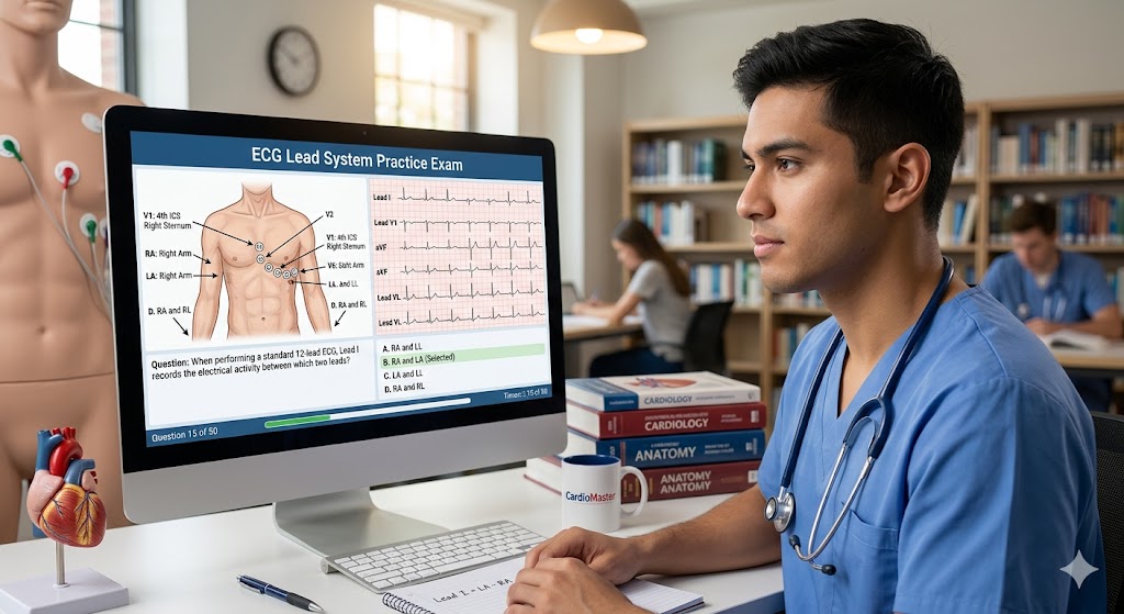 ECG Lead System Practice Test Banner