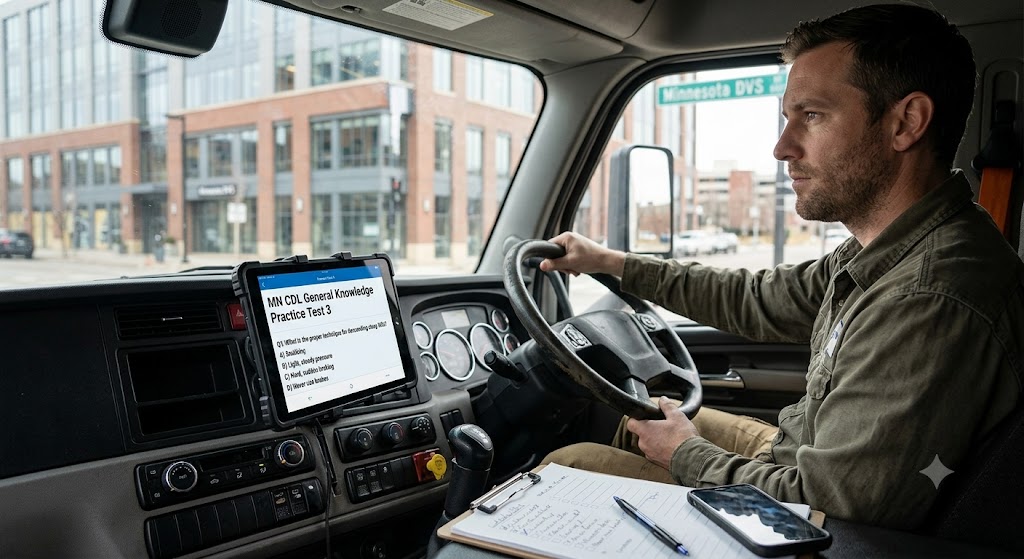 Minnesota CDL General Knowledge Practice Test 3 Banner
